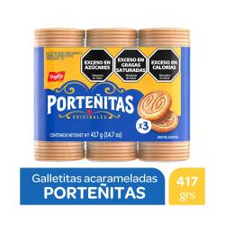 Galletitas Dulces Acarameladas Porteñitas x 417 g.