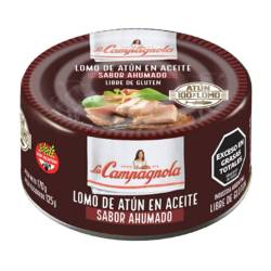 Atun en Aceite Ahumado en Lomos La Campagnola x 170 g.