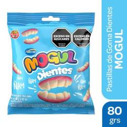 Pastillas de Goma Dientes  Mogul x 80 g.