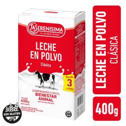 Leche en Polvo Entera Fortificada La Serenisima  x 400 g.
