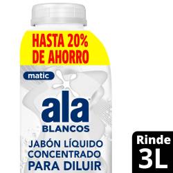 Jabon Líquido Ropa para Diluir Botella Blancos Ala x 500 cc.