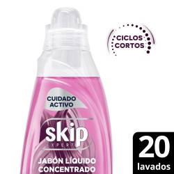 Jabón Líquido Concentrado SKIP para Ciclo Corto Cuidado Activo Botella 800 ml