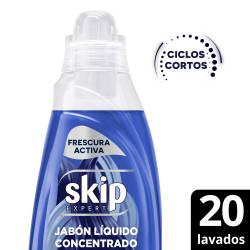 Jabón Líquido Concentrado SKIP para Ciclo Corto Frescura Activa Botella 800 ml