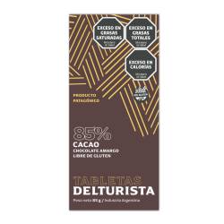 Chocolate Amargo 80% Del Turista x 85 g.
