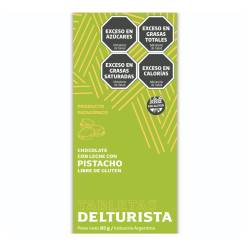 Chocolate con Leche Pistacchio Del Turista x 85 g.
