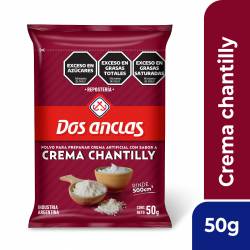 Polvo para Preparar Crema Chantilly Dos Anclas x 50 g.