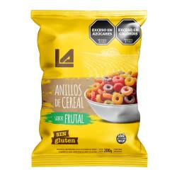 Anillos de Cereal Frutados Sin Gluten La Anonima x 200 g.