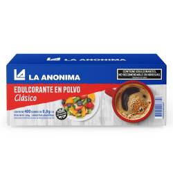 Edulcorante Sobres Clasico La Anonima x 400 Un.