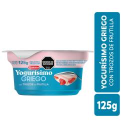 Yogur Griego frutillas a la crema Yogurisimo 125g.
