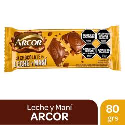 Chocolate con Leche con Maní Arcor x 80 g.