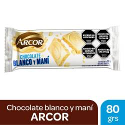 Chocolate Blanco con Maní Arcor x 80 g.