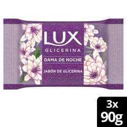 Jabón Tocador Glicerina Dama Noche x 3 Un. Lux x 270 g.