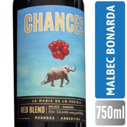 Vino Tinto Malbec -Bonarda Chances x 750 cc.