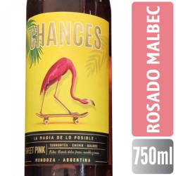 Vino Rosado Dulce Chances x 750 cc.