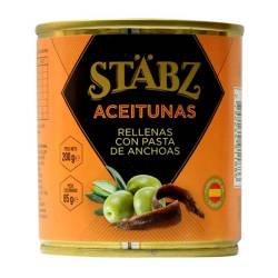 Aceitunas Rellenas con Anchoas Stabz x 200 g.