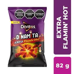 Tubo de Maíz Dinamita Extra Flamin Hot Doritos x 82 g.