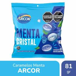 Caramelos Menta Cristal Arcor x 81 g.