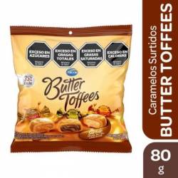 Caramelos Leche Relleno Dulce de Leche y Chocolate Butter Toffees x 80 g.