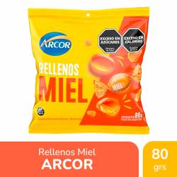 Caramelos Rellenos Miel Arcor x 80 g.