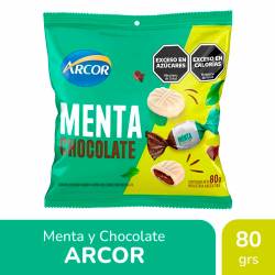 Caramelos Menta Relleno Choco Arcor x 80 g.