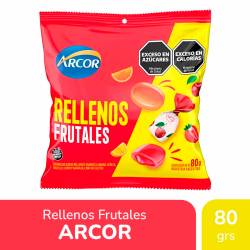 Caramelos Rellenos Frutales Arcor x 80 g.