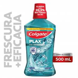 Enjuague Bucal Plax Ice Infinity Colgate x 500 cc.