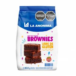 Polvo para Preparar  Brownies Sin Glutén La Anónima x 400 g.