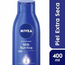 Crema Corporal Milk Nutritiva Nivea x 400 cc.