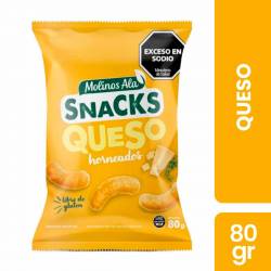 Snacks Horneados Queso Molinos Ala x 80 g.