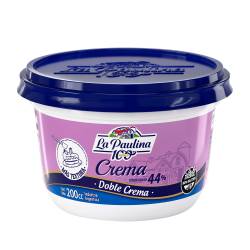 Crema de Leche Doble Crema  La Paulina x 200 cc.