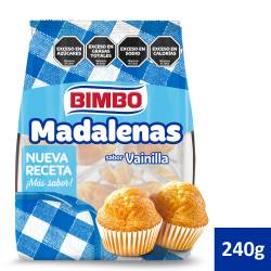 Madalenas Vainilla Bimbo x 240 g.