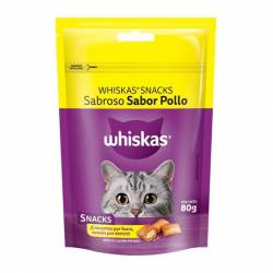 Snack Gato Sabor Pollo Whiskas x 80 g.