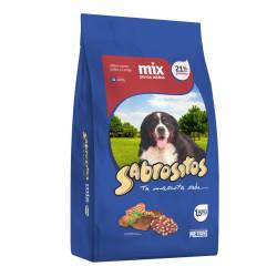 Alimento Seco Perro Adulto Carne/Pollo/Cerdo Sabrositos x 1,5 Kg.