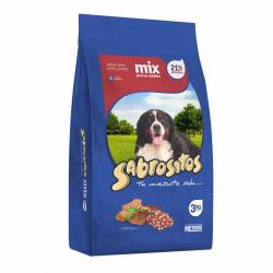 Alimento para Perro Adulto Carne/Pollo/Cerdo Sabrositos x 3 Kg.