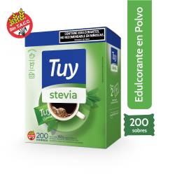 Endulzante Sobres 0 Calorias Stevia Tuy x 200 Un.