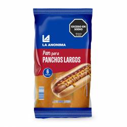 Pan para Panchos Largos x 6 Un. La Anónima x 390 g.