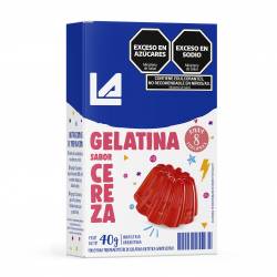 Gelatina en Polvo sabor Cereza La Anónima x 40 g.