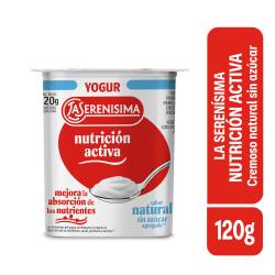 Yogur cremoso sabor natural 120g La Serenísima Nutrición Activa