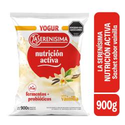 Sachet yogur entero sabor vainilla 900g La Serenísima Nutrición Activa