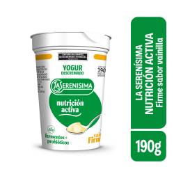 Yogur Firme Descremado Sabor Vainilla 190g La Serenísima Nutrición Activa
