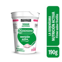 Yogur Firme Descremado Sabor Frutilla 190g La Serenísima Nutrición Activa