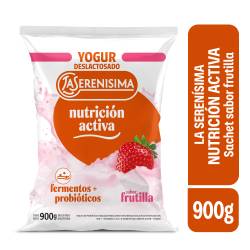 Yogur Sachet Deslactosado Sabor Frutilla 900gr La Serenísima Nutrición Activa