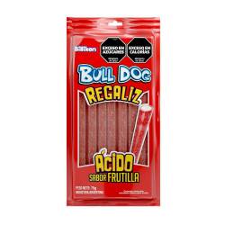 Caramelo de Goma Tubitos Frutilla Bull Dog x 75 g.