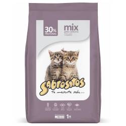 Alimento Seco Gatos Cachorros Sabrositos x 1 Kg.