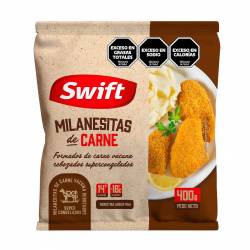 Milanesitas de Carne Vacuna Rebozado Congelado Swift x 400g.