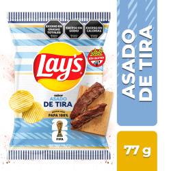 Papas Acanaladas Sabor Asado Lays x 77g.
