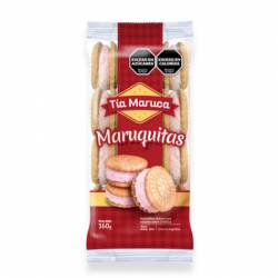 Galletitas Vainilla Relleno sabor Frutilla Tia Maruca x 160 g.